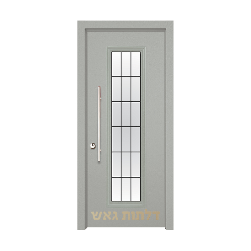 דלת כניסה מעוצבת 7050-20 צבע 0096-אפור בהיר