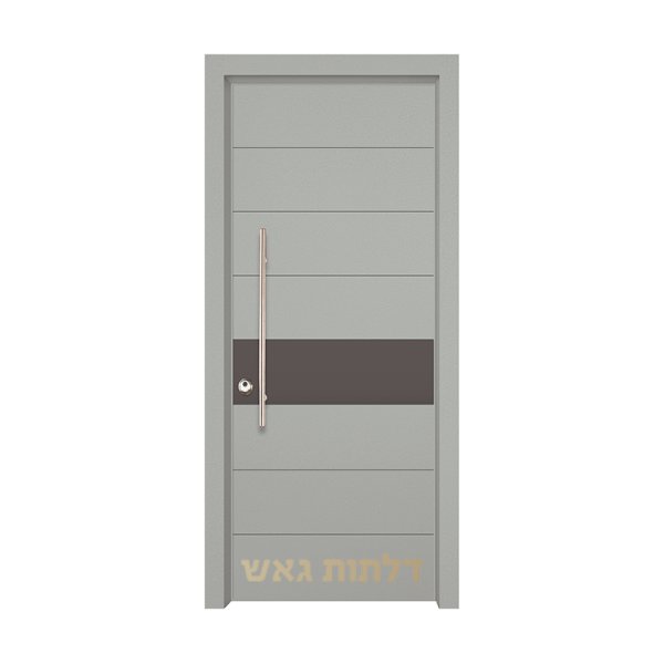 דלת כניסה הייטק 8004 צבע 0096-אפור בהיר